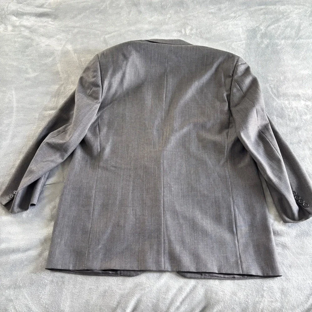 Corneliani Men's‎ Gray Two Button Blazer Business Casual Career Jacket 44R
